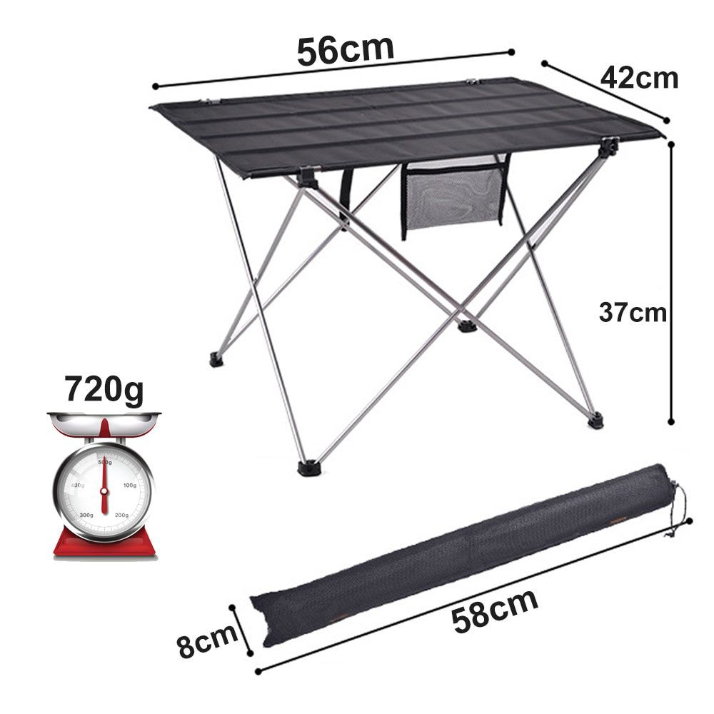 Outdoor Camping Table Portable Foldable Desk Furniture Computer Bed Ultralight Aluminium Hiking Climbing Picnic Folding Tables