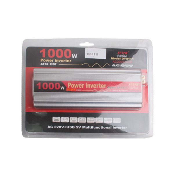 1000W USB Car Inverter DC 24V to AC 220V