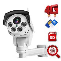 1080P 3G 4G PTZ Camera Outdoor SIM Card Bullet Wireless Camera 5X / 10X Zoom Lens P2P Security CCTV Surveillance Camera