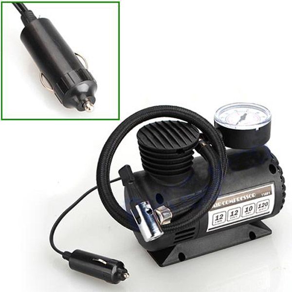 12V Car Auto Electric Portable Pump Air Compressor Tire Inflator Tool 100 PSI