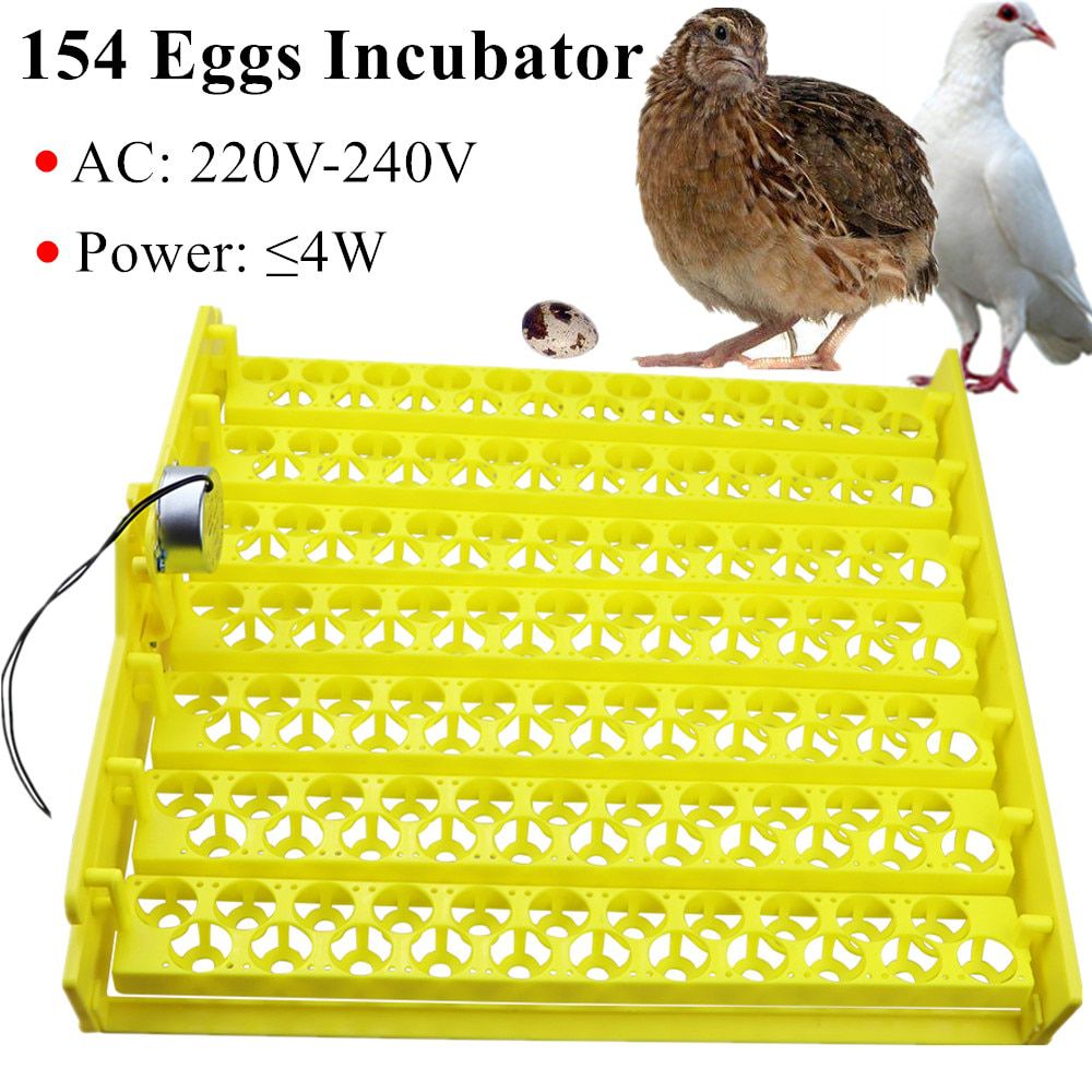 154 Eggs Incubator Eggs Automatic Incubator Incubator motor Turn Tray Poultry Incubation Equipment Farm poultry Hatching device