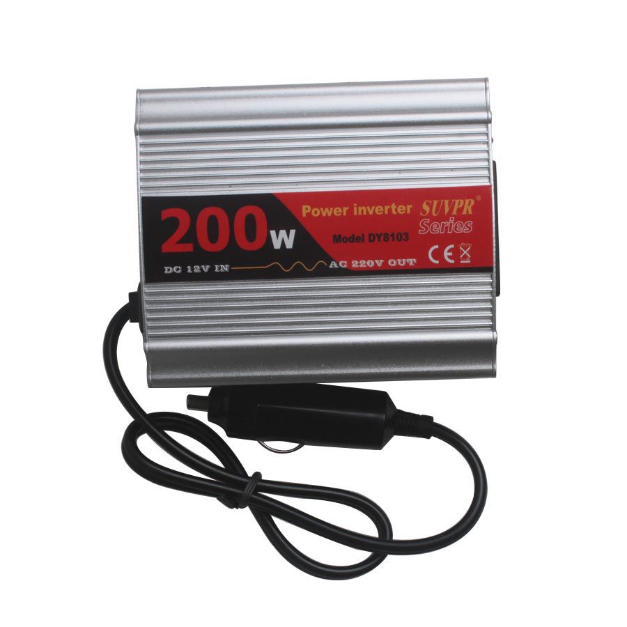 200W USB Car Inverter DC 12V to AC 220V