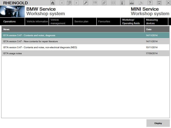 V2015.02 BMW ICOM Rheingold ISTA-D 3.47.20 ISTA-P 3.54.3.002 Win8 System 500GB New HDD without USB Dongle Support Multi-Languages