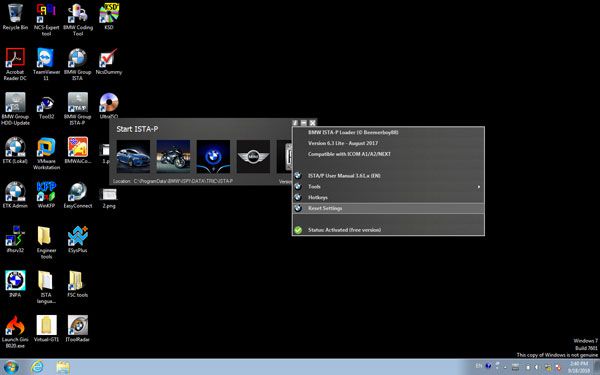 2018.9 BMW ICOM Software ISTA-D 4.12.12 ISTA-P 3.65.0.500 Engineering Windows 7 HDD
