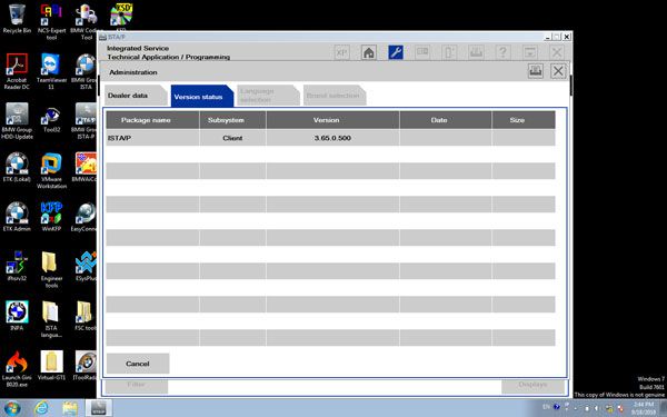 2018.9 BMW ICOM Software ISTA-D 4.12.12 ISTA-P 3.65.0.500 Engineering Windows 7 HDD