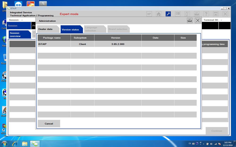 2018.12 BMW ICOM ISTA-D 4.12.12 ISTA-P 3.65.0.500 Software Engineering Mode Windows 7 HDD