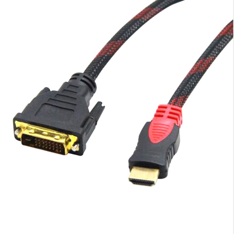 HDMI To DVI Cable 1080P Gold Plated Male to 24+1 Pin Male Video Cable for HDTV DVD Projector 1.5m to 20m HDMI TO DVi Adapter