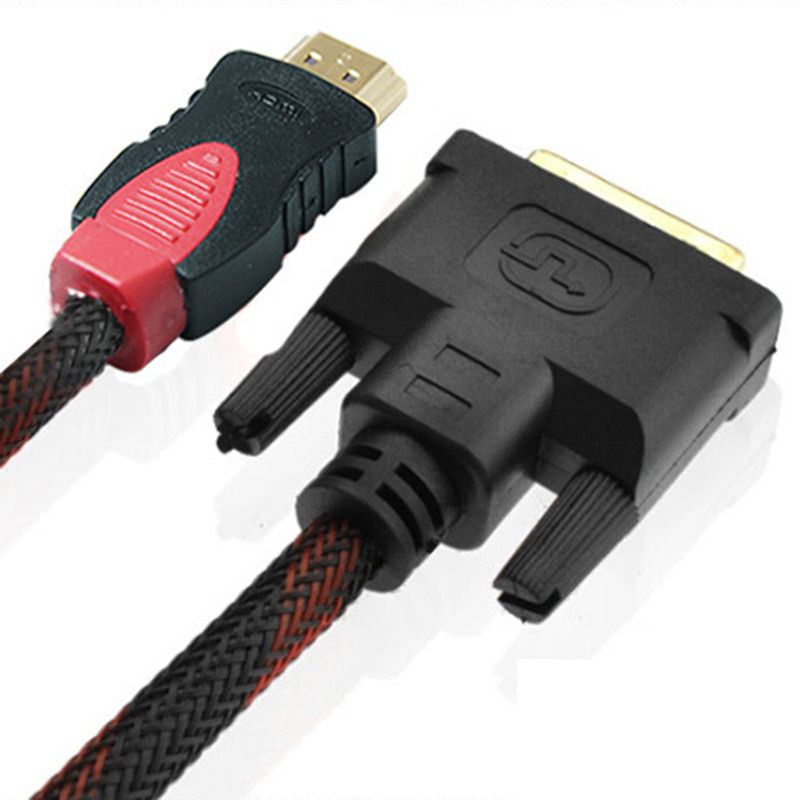 HDMI To DVI Cable 1080P Gold Plated Male to 24+1 Pin Male Video Cable for HDTV DVD Projector 1.5m to 20m HDMI TO DVi Adapter