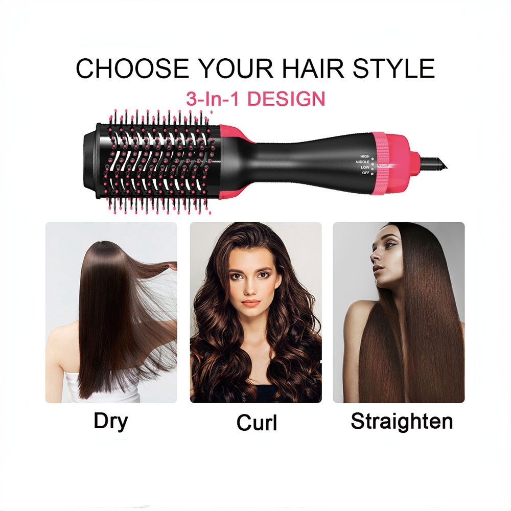 3 IN 1 Hot Air Brush One-Step Hair Dryer And Volumizer Styler and Dryer Blow Dryer Brush Professional Brush Hair Dryers