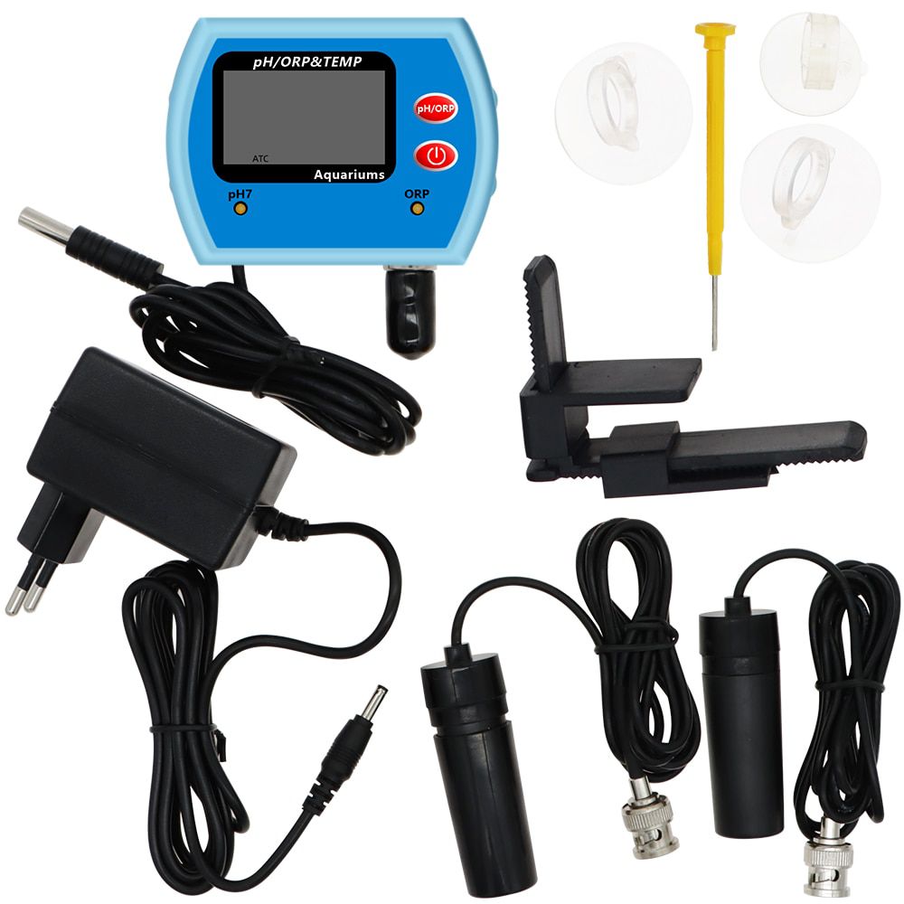 3 in 1 pH ORP&Temp tester Digital pH tester ORP meter temperature quality purity test measuring Aquarium instrument