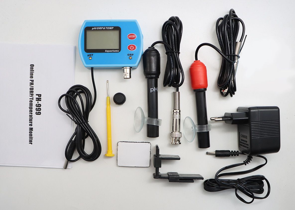 3 in 1 pH ORP&Temp tester Digital pH tester ORP meter temperature quality purity test measuring Aquarium instrument