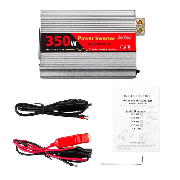 350W USB Car Inverter DC 12V to AC 220V