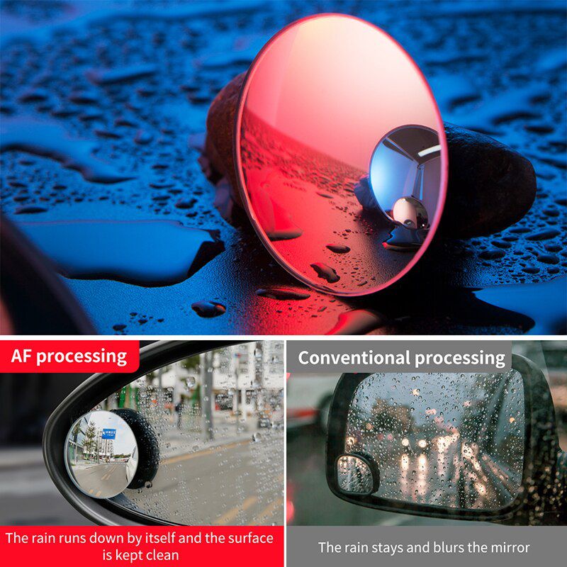 360 Degree Universal Blind Spot Mirror For Car HOT Sale Frameless  Wide Angle Telescopic Inspection Parking Mirror