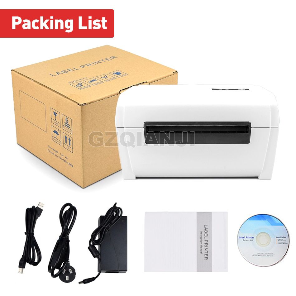 4 inch Thermal Barcode Printer Label Printer Shipping Lable Printer 100*100 / 100*150 UPS DHL Fedex Shipping Express Lable Printer