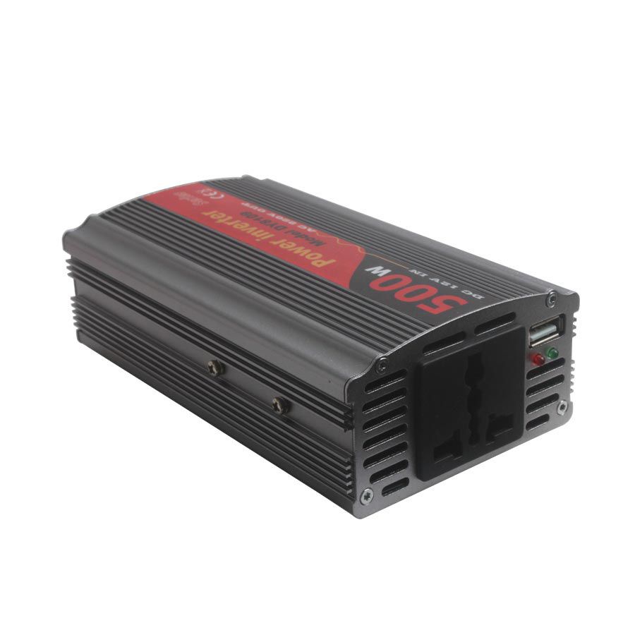 500W USB Car Inverter DC 12V to AC 220V