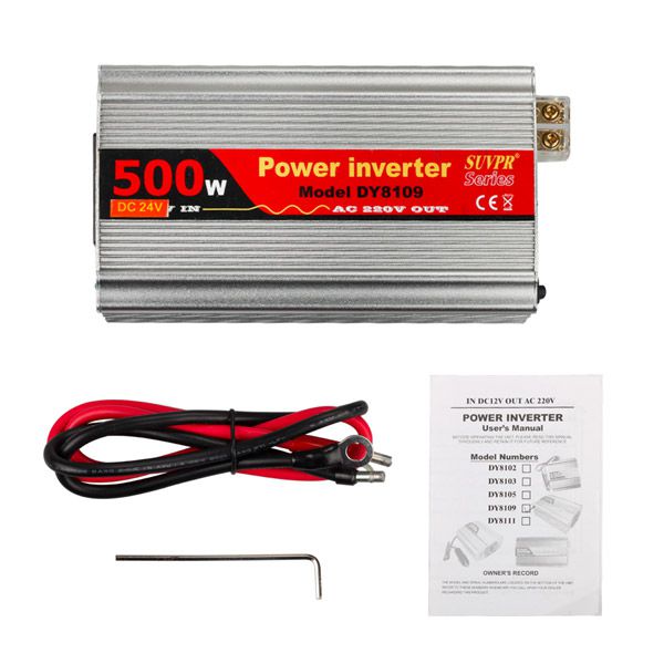 500W USB Car Inverter DC 24V to AC 220V