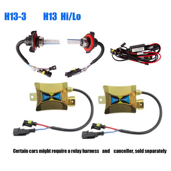 50W 55W SLIM XENON HID KIT H4 H13 9004 9007 Hi/Lo