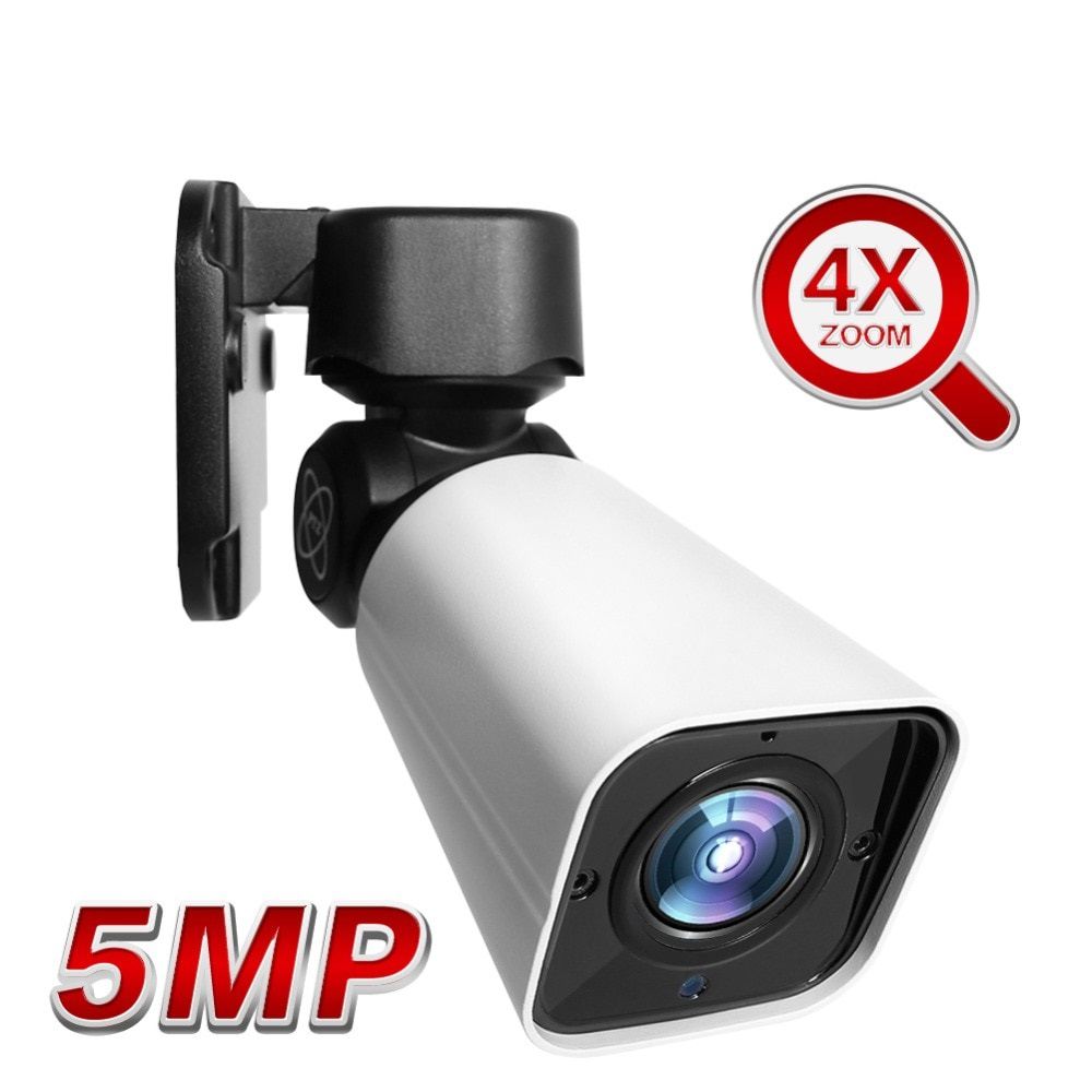 5MP PTZ Bullet IP Camera Outdoor 4X Optical ZOOM Network PTZ Camera Waterproof IP66 IR 50M CCTV Security Bullet Camera 48V POE