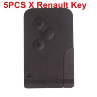 5pcs Renault 3 Button Smart Key 433MHZ