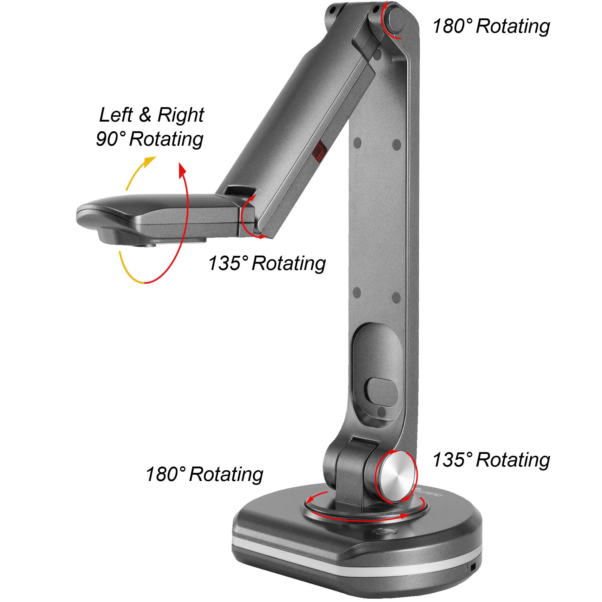 8MP USB Document Camera for Teacher，Book Scanner with LED Supplemental Light, OCR Function, Distance Education