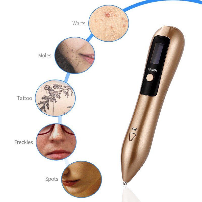 9 level LCD Plasma Pen Laser Mole Removal Skin Corn Freckle Tag Nevus Dark Age Sweep Spot Tattoo Remover Electric Machine