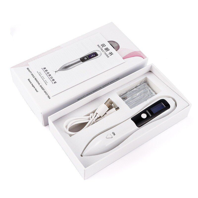 9 level LCD Plasma Pen Laser Mole Removal Skin Corn Freckle Tag Nevus Dark Age Sweep Spot Tattoo Remover Electric Machine