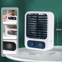 Air Cooler Fan Mini Desktop Air Conditioner USB Rechargeable Cooling Atomizer Fans Spray Humidifier Purifier Portable Air Cooler