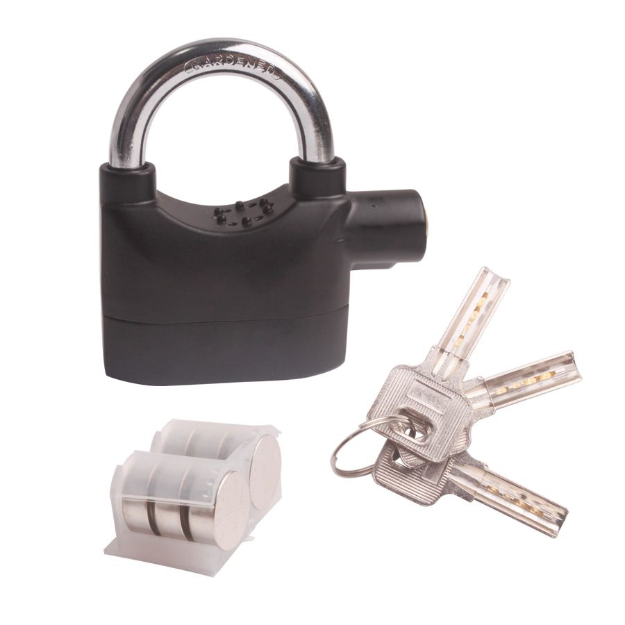 Alarm Padlock / Lock for Motorcycle Scooter Quad Bike