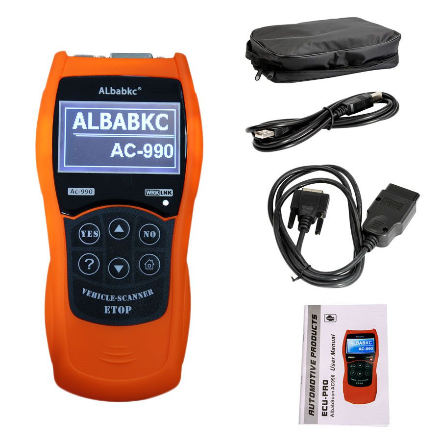 ALBABKC AC990 Maxiscan Fault Code Reader Diagnostic Scan Tool