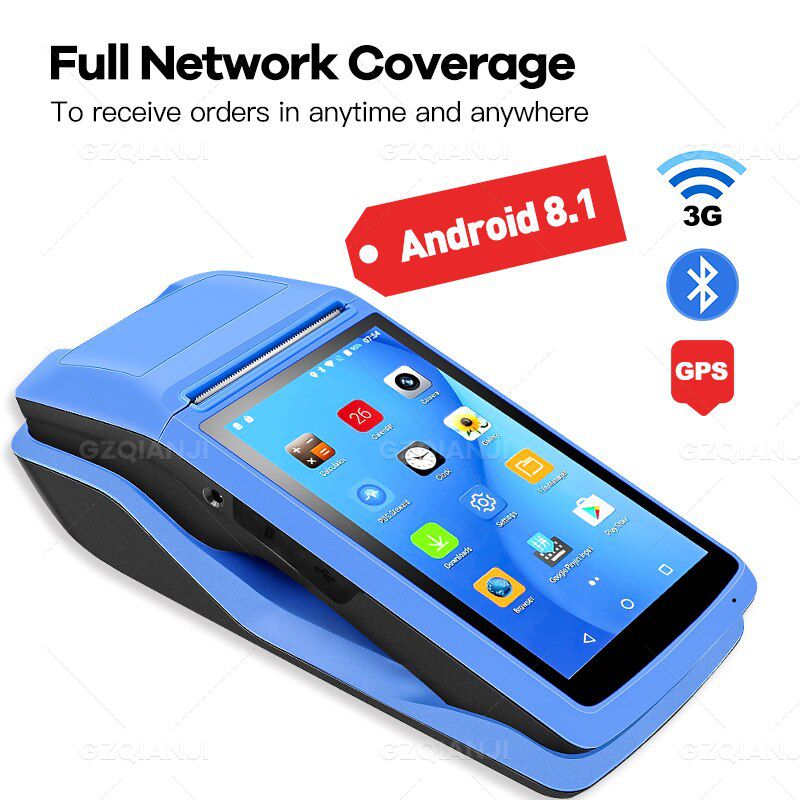 Android PDA NFC POS Receipt Bill Thermal Wifi Bluetooth Mobile Printer 58mm Wireless Handheld Terminal PDA Camera Mobile devices