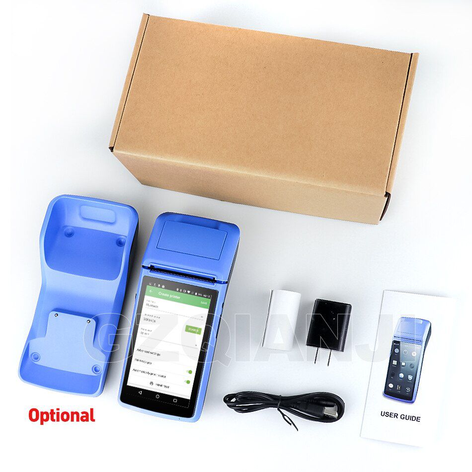 Android PDA NFC POS Receipt Bill Thermal Wifi Bluetooth Mobile Printer 58mm Wireless Handheld Terminal PDA Camera Mobile devices