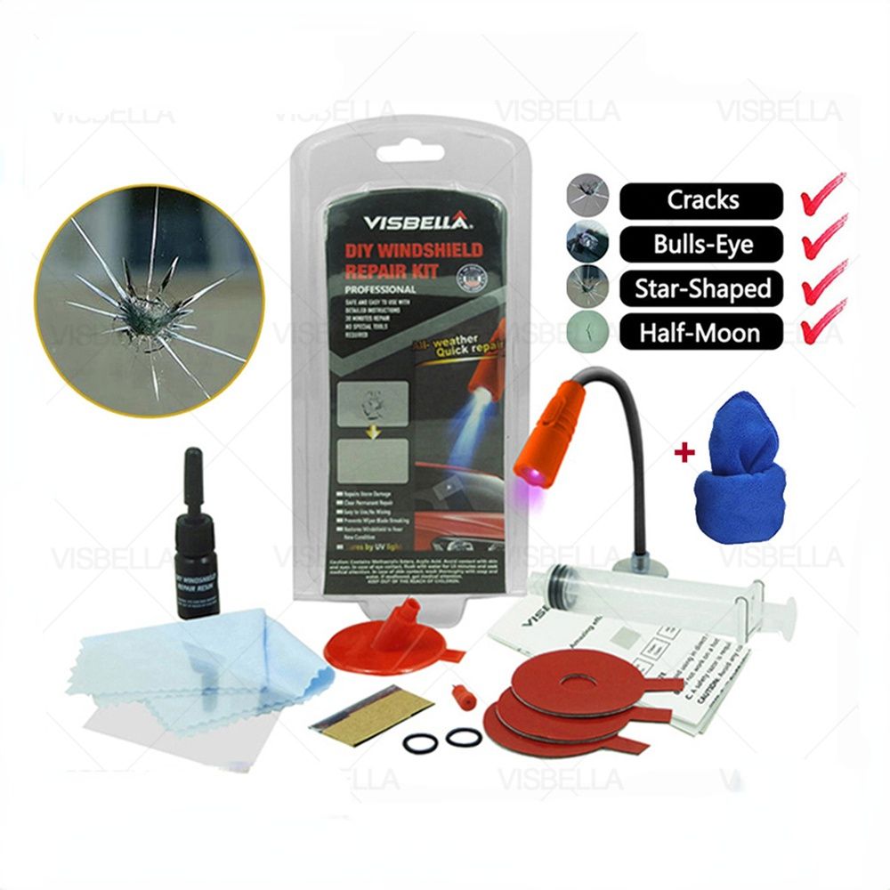 Car Windshield Repair Kit DIY Window Repair Tool Windscreen Glass Scratch Crack Restore Renewal Window Screen Polishing