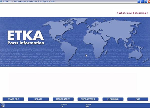 ETKA Electronic Catalogue V7.5 For Audi VW Seat Skoda