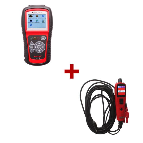 Autel PowerScan PS100 Plus Original Autel AutoLink AL519 OBD2 CAN Scanner Tool