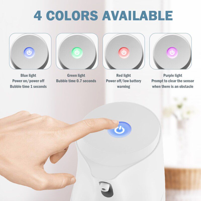 Foam/ Alcohol/ Gel Automatic Hands-free Liquid Soap Dispenser Liquid Sensor Smart Hands-free Non-contact Pump Kitchen Bathroom