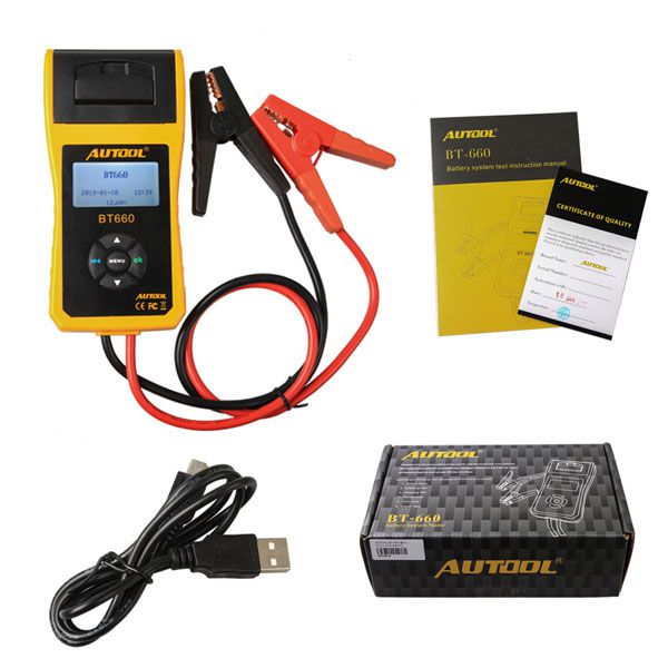 Arrival AUTOOL BT660 Battery Analyzer BT-660 Car Battery Tester Supports Printing Data Out