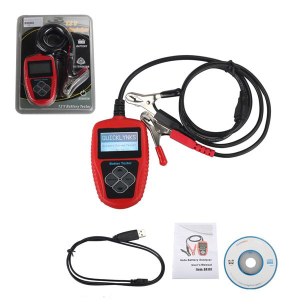 QUICKLYNKS BA101 Automotive 12V Vehicle Battery Tester