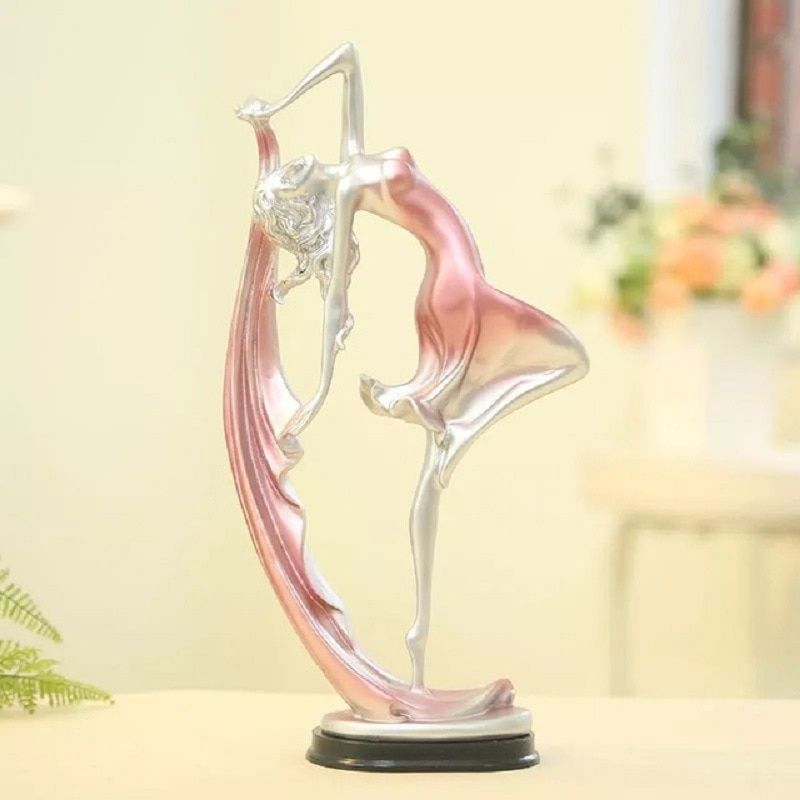 Ballet Girl Resin Statue Home Decoration Living Room Ballet Dancer Figurine Model Ballerina Resin Sculpture Ornament Girls Gift