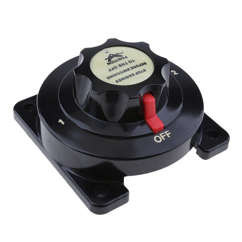 Heavy Duty Marine Dual Battery Switch Isolator Selector Boat/RV/Caravan/Yacht