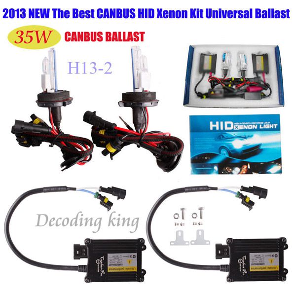 2013 Best 35W CANBUS XENON FULL HID CONVERSION KIT H1 H4 H3 H7 9004 9005 AC 12V Works With All Cars