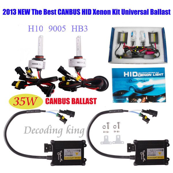 2013 Best 35W CANBUS XENON FULL HID CONVERSION KIT H1 H4 H3 H7 9004 9005 AC 12V Works With All Cars