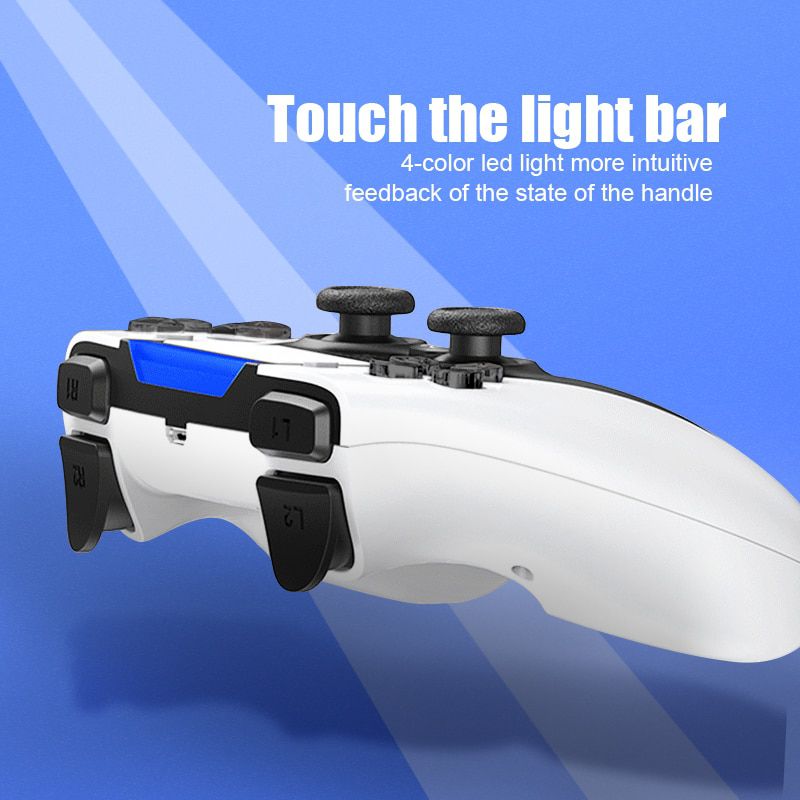 Bluetooth-Compatible Wireless Game Controller For PS4 Console PS5 Style Double Vibration Gamepad For PC/ Android Phone