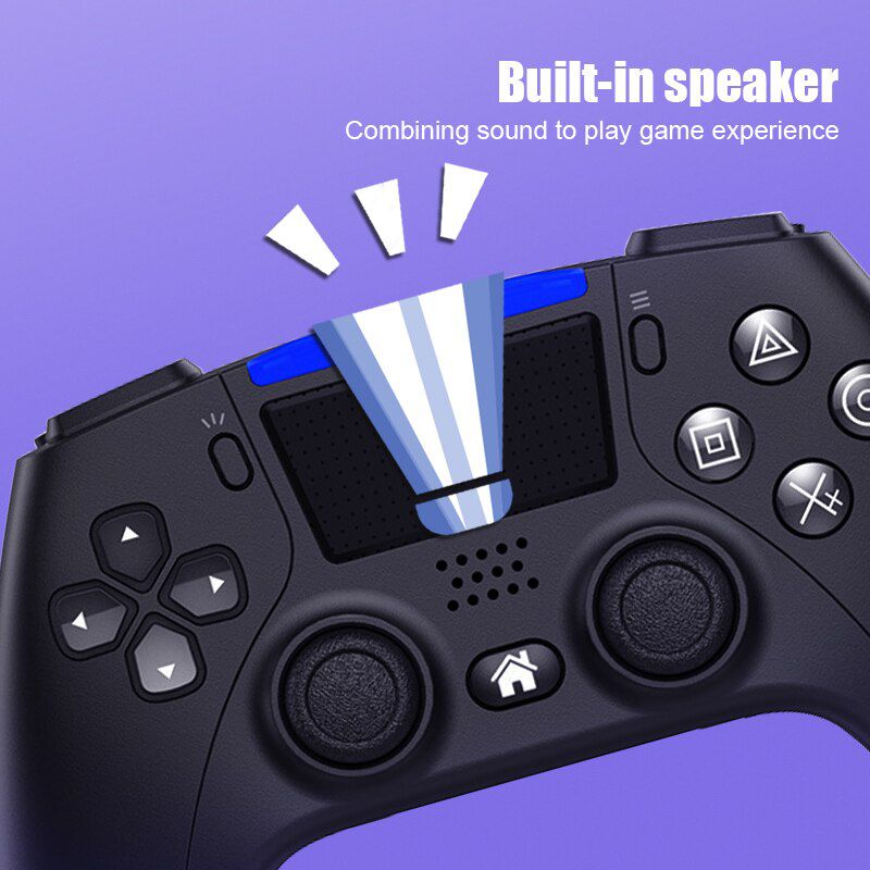 Bluetooth-Compatible Wireless Game Controller For PS4 Console PS5 Style Double Vibration Gamepad For PC/ Android Phone