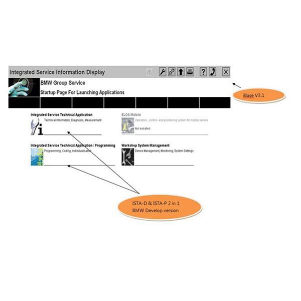 2014.7 ICOM ISTA-D 3.44.10 ISTA-P 53.0.500 Software HDD FOR BMW With Engineers Programming