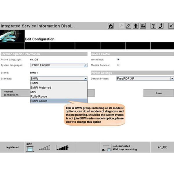 2014.7 ICOM ISTA-D 3.44.10 ISTA-P 53.0.500 Software HDD FOR BMW With Engineers Programming