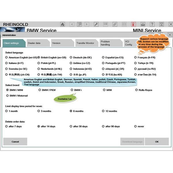 2014.7 ICOM ISTA-D 3.44.10 ISTA-P 53.0.500 Software HDD FOR BMW With Engineers Programming