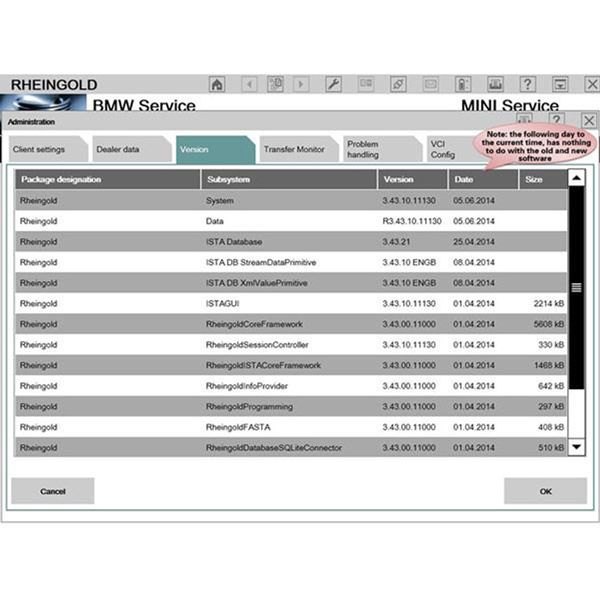 2014.7 ICOM ISTA-D 3.44.10 ISTA-P 53.0.500 Software HDD FOR BMW With Engineers Programming