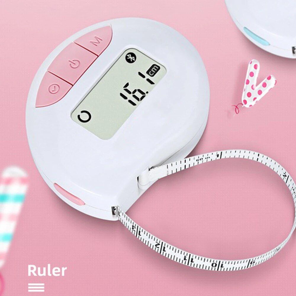 150cm Digital Body Tape Bluetooth APP Measure LED Electronic Health Body Fat Caliper Test Circumference and Linear Measure Mode