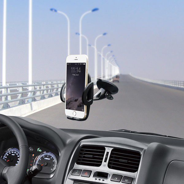 C02 3 in 1 Universal Adjustable Dashboard /Air Vent/ Windshield Car Phone Mount Holder Cradle for iPhone, Samsung, HTC, Droid, LG & Other Smartphones