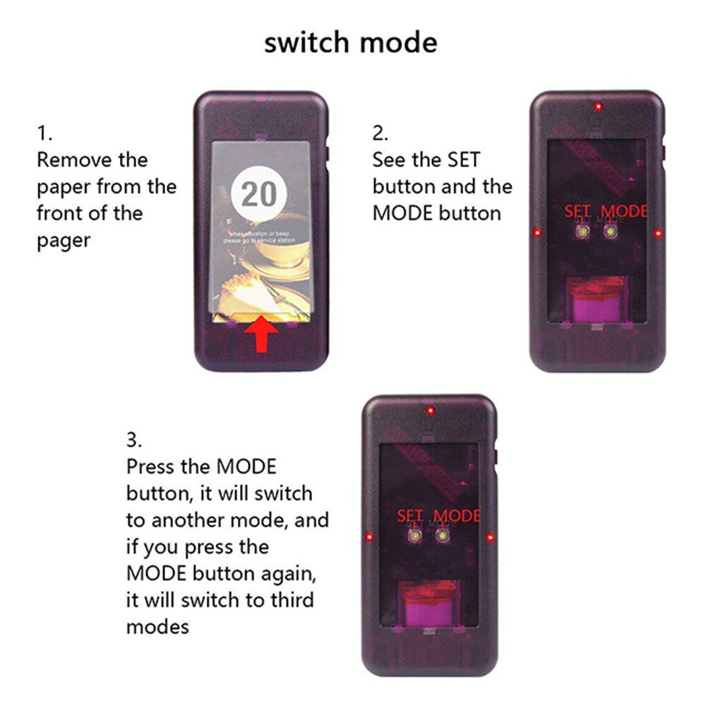 Calling Pagers System Restaurant Pager Waiter Calling System Wireless Paging Queue System 1charger +10 Receivers restaurante